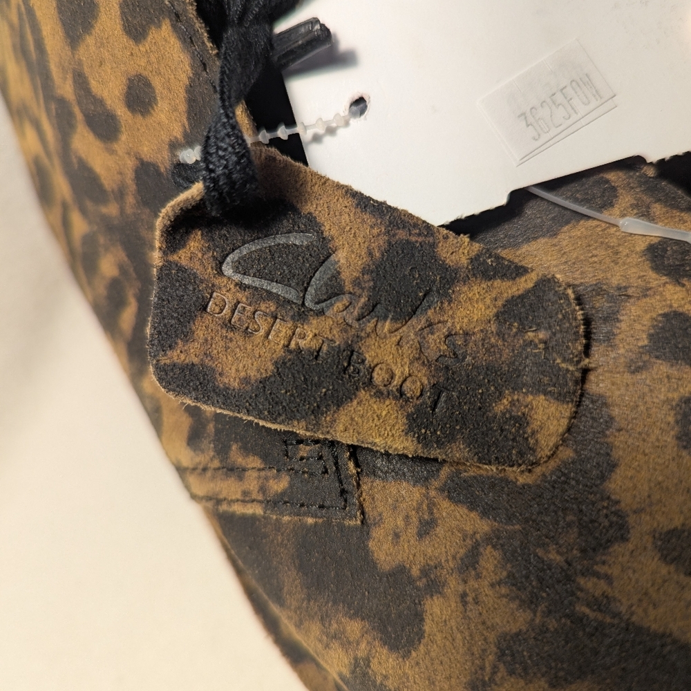 NWT Clark's Desert Boot 2 In Leopard Suede, Women's Size 8 - Picture 3 of 6